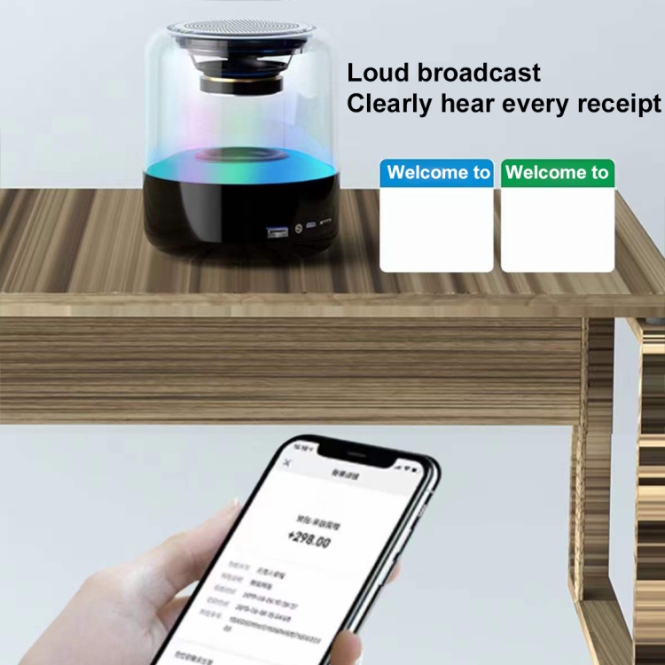 90PAI A8 3D AI Smart Bluetooth Audio With Colorful Light 90PAI A8 3D AI Smart Bluetooth Audio With Colorful Light
