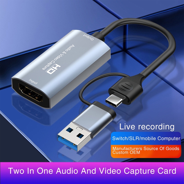 Tarjeta de captura de vídeo Z29 HDMI/M a USB tipo C/M HD - 7
