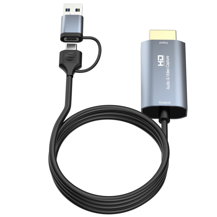 Z36 HDMI/M Macho a USB-Tipo C/M Macho Tarjeta de captura de vídeo HD, Longitud: 2 m - 1