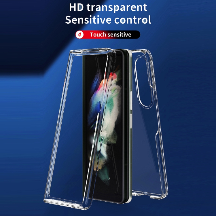 For Samsung Galaxy Z Fold4 Acrylic + TPU Transparent Protective Phone Case(Transparent) For Samsung Galaxy Z Fold4 Acrylic + TPU Transparent Protective Phone Case(Transparent)