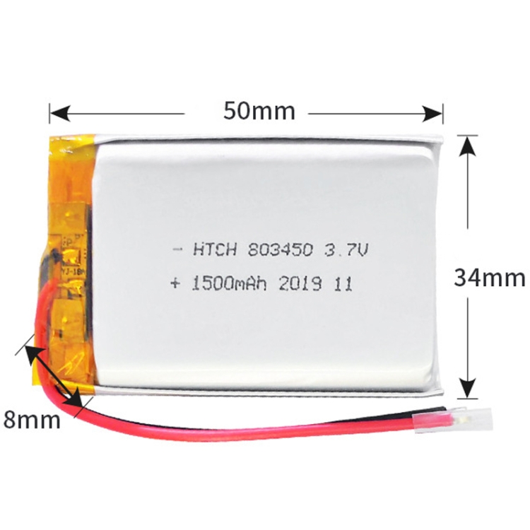 Reemplazo de batería de polímero de litio 2pcs 803450 1500mAh - 3
