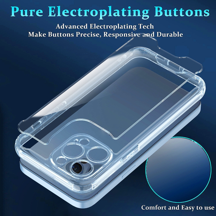 For iPhone 14 Pro Acrylic + TPU Clear Protective Phone Case(Blue) For iPhone 14 Pro Acrylic + TPU Clear Protective Phone Case(Blue)