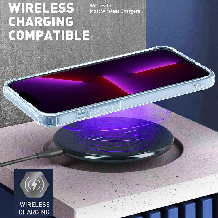 For iPhone 14 Pro Acrylic + TPU Clear Protective Phone Case(Blue) For iPhone 14 Pro Acrylic + TPU Clear Protective Phone Case(Blue)
