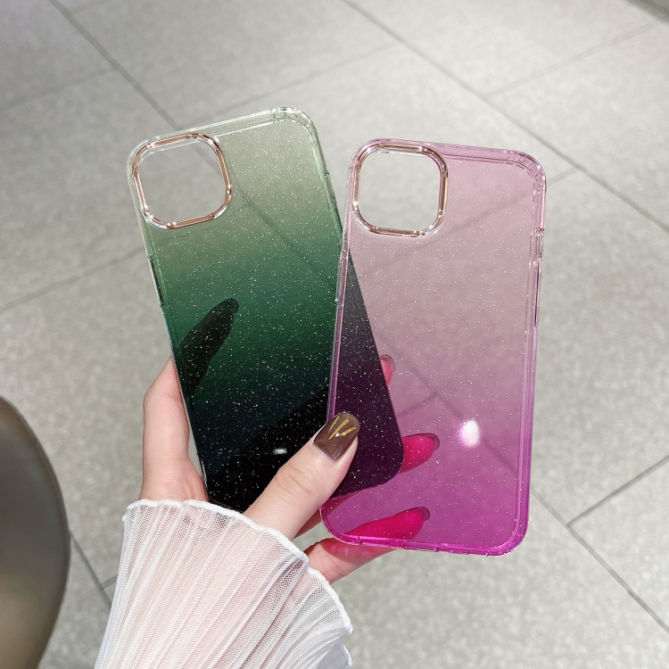 Glitter Gradient TPU Phone Case For iPhone 11 Pro(Black Light Blue) Glitter Gradient TPU Phone Case For iPhone 11 Pro(Black Light Blue)