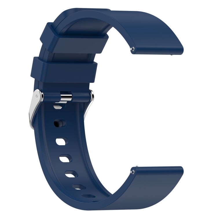 Para Amazfit Bip 3 20 mm Steps Style correa de reloj de silicona (azul real)