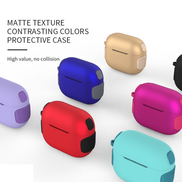 2 in 1 Matte Texture Contrast Color PC + TPU Earphone Case For AirPods 3(Red) 2 in 1 Matte Texture Contrast Color PC + TPU Earphone Case For AirPods 3(Red)
