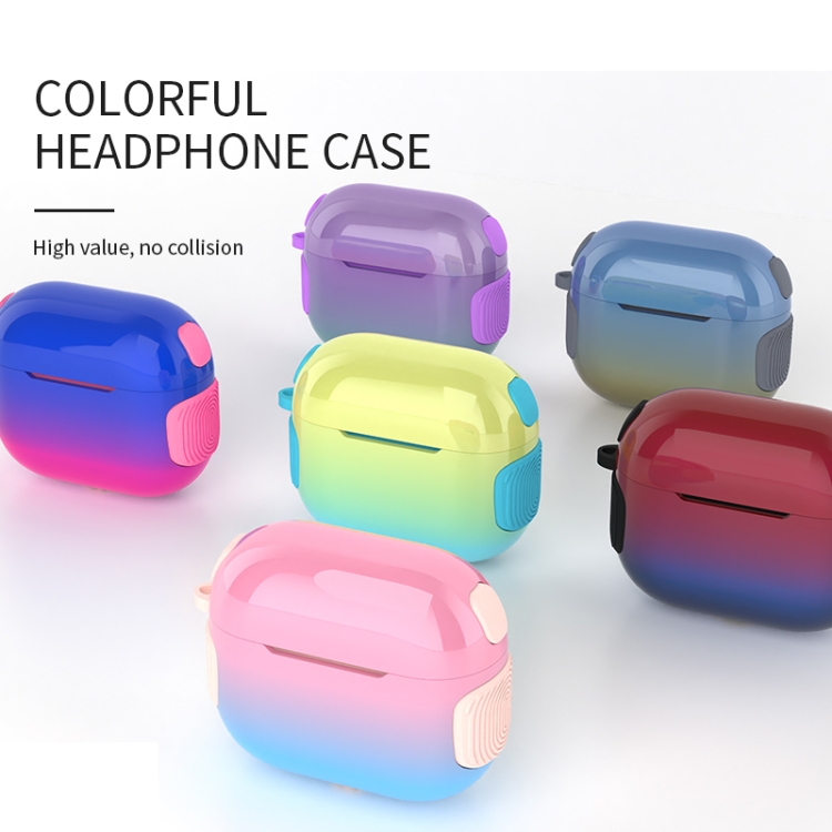 2 in 1 Varnish Colorful PC + TPU Earphone Case For AirPods 3(Red+Blue Gradient) 2 in 1 Varnish Colorful PC + TPU Earphone Case For AirPods 3(Red+Blue Gradient)