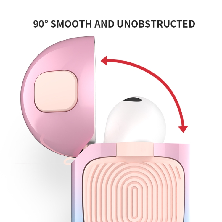 2 in 1 Varnish Colorful PC + TPU Earphone Case For AirPods 3(Red+Blue Gradient) 2 in 1 Varnish Colorful PC + TPU Earphone Case For AirPods 3(Red+Blue Gradient)