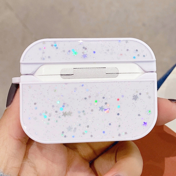 For AirPods Pro Gypsophila Flowers Pattern Wireless Earphone Protective Case(Blue) For AirPods Pro Gypsophila Flowers Pattern Wireless Earphone Protective Case(Blue)