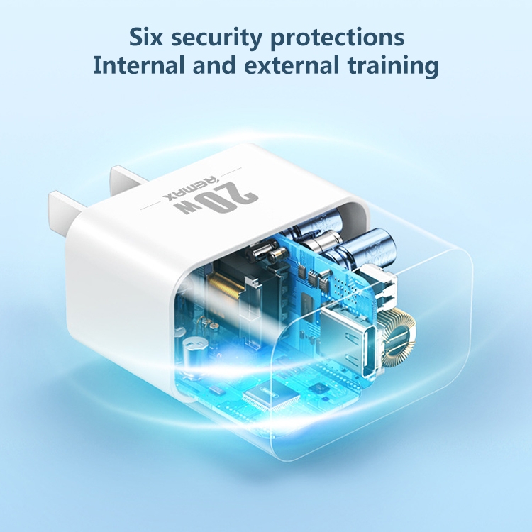 REMAX RP-U5 Extreme 2 Series 20W PD Charger + 1m USB-C / Type-C to 8 ...