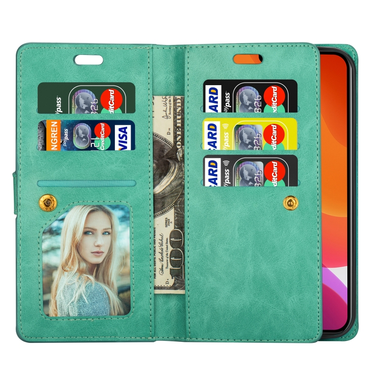 For iPhone 14 Multifunctional Zipper Horizontal Flip Leather Case (Mint Green) For iPhone 14 Multifunctional Zipper Horizontal Flip Leather Case (Mint Green)