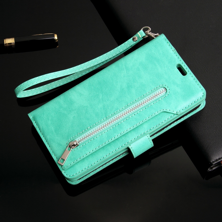 For iPhone 14 Multifunctional Zipper Horizontal Flip Leather Case (Mint Green) For iPhone 14 Multifunctional Zipper Horizontal Flip Leather Case (Mint Green)