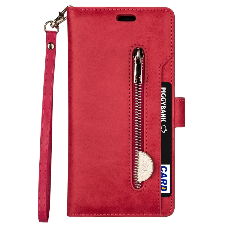 For iPhone 14 Multifunctional Zipper Horizontal Flip Leather Case Max(Red) For iPhone 14 Multifunctional Zipper Horizontal Flip Leather Case Max(Red)
