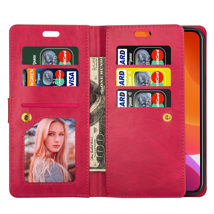 For iPhone 14 Multifunctional Zipper Horizontal Flip Leather Case Max(Red) For iPhone 14 Multifunctional Zipper Horizontal Flip Leather Case Max(Red)