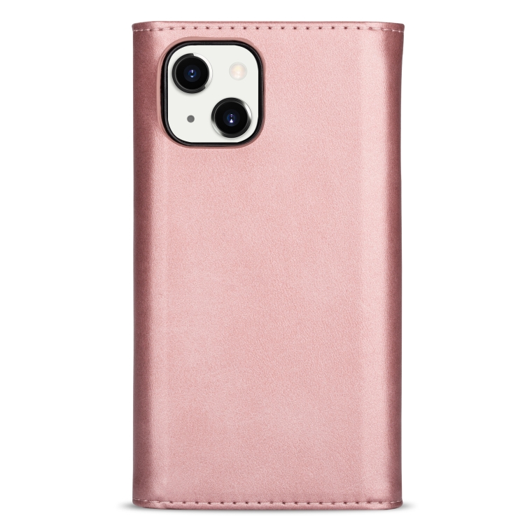 For iPhone 14 Skin Feel Zipper Horizontal Flip Leather Case (Rose Gold) For iPhone 14 Skin Feel Zipper Horizontal Flip Leather Case (Rose Gold)