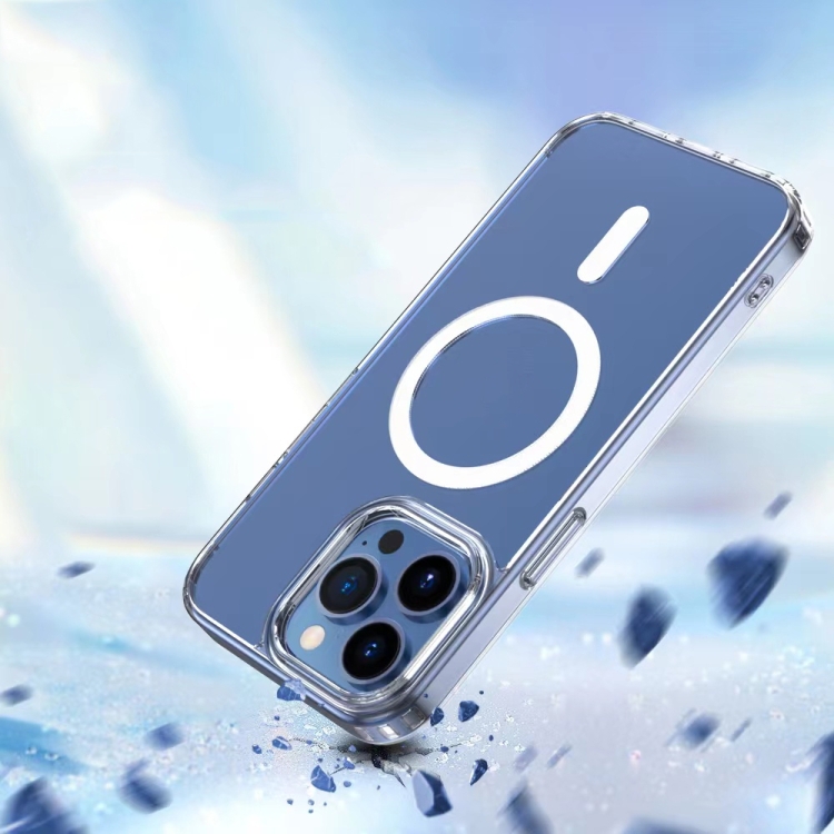 For iPhone 14 Mutural Jingtou Series MagSafe Magnetic Phone Case (Clear) For iPhone 14 Mutural Jingtou Series MagSafe Magnetic Phone Case (Clear)