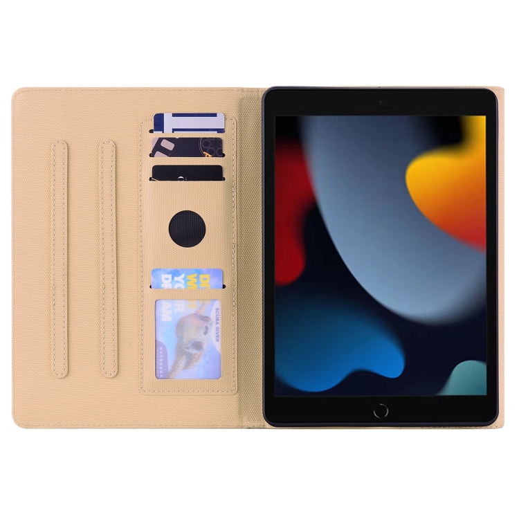 Business Storage Smart Leather Tablet Case For iPad 9.7 2018 / 2017(Khaki) Business Storage Smart Leather Tablet Case For iPad 9.7 2018 / 2017(Khaki)