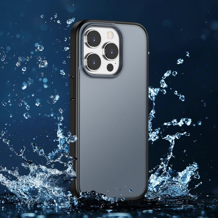 For iPhone 14 Pro Semi Transparent Frosted Skin Feel Phone Case(Blue) For iPhone 14 Pro Semi Transparent Frosted Skin Feel Phone Case(Blue)