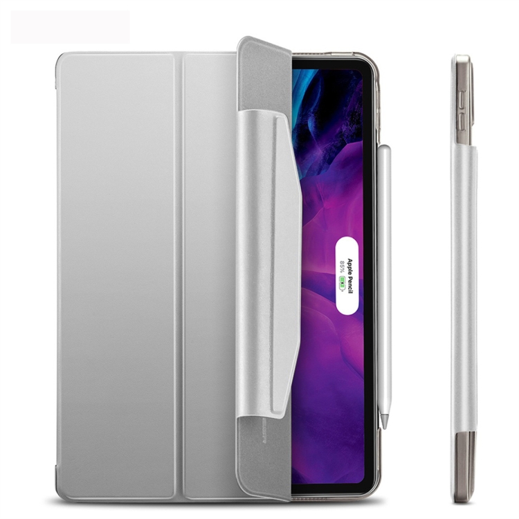 For iPad Pro 12.9 (2020) ESR Yippee Color Seires PU Horizontal Flip Leather Tablet Case with Hasp & Holder & Sleep / Wake-up Function(Silver Grey) For iPad Pro 12.9 (2020) ESR Yippee Color Seires PU Horizontal Flip Leather Tablet Case with Hasp & Holder & Sleep / Wake-up Function(Silver Grey)