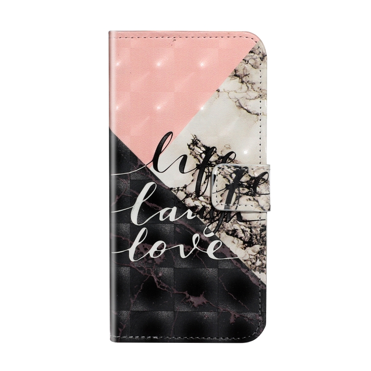 For iPhone 14 Pro 3D Drawing Leather Phone Case(Stitching Marble) For iPhone 14 Pro 3D Drawing Leather Phone Case(Stitching Marble)