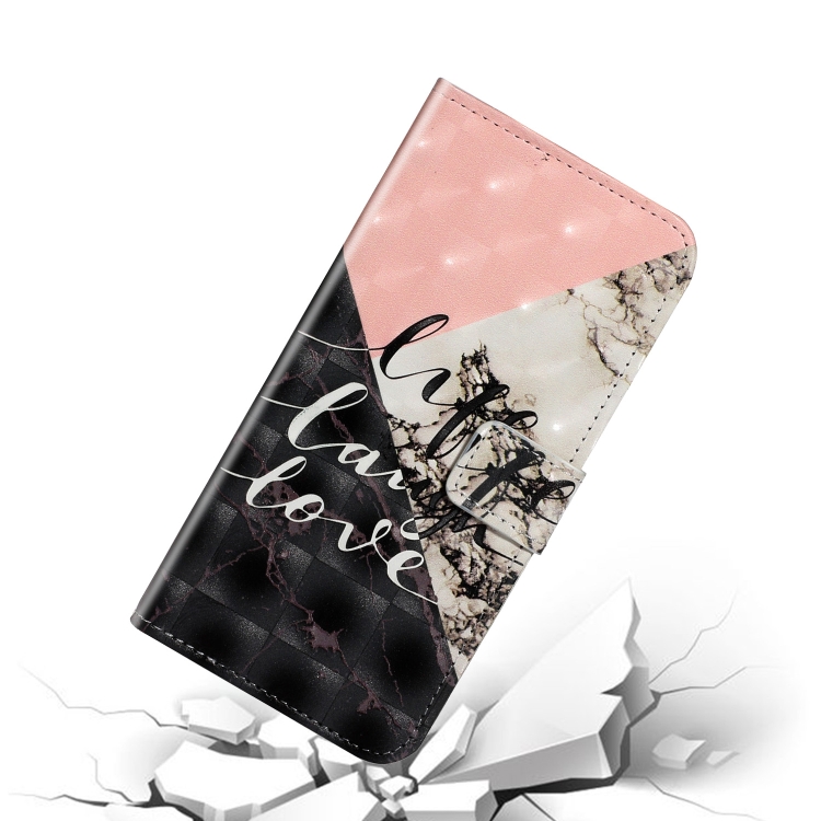 For iPhone 14 Pro 3D Drawing Leather Phone Case(Stitching Marble) For iPhone 14 Pro 3D Drawing Leather Phone Case(Stitching Marble)