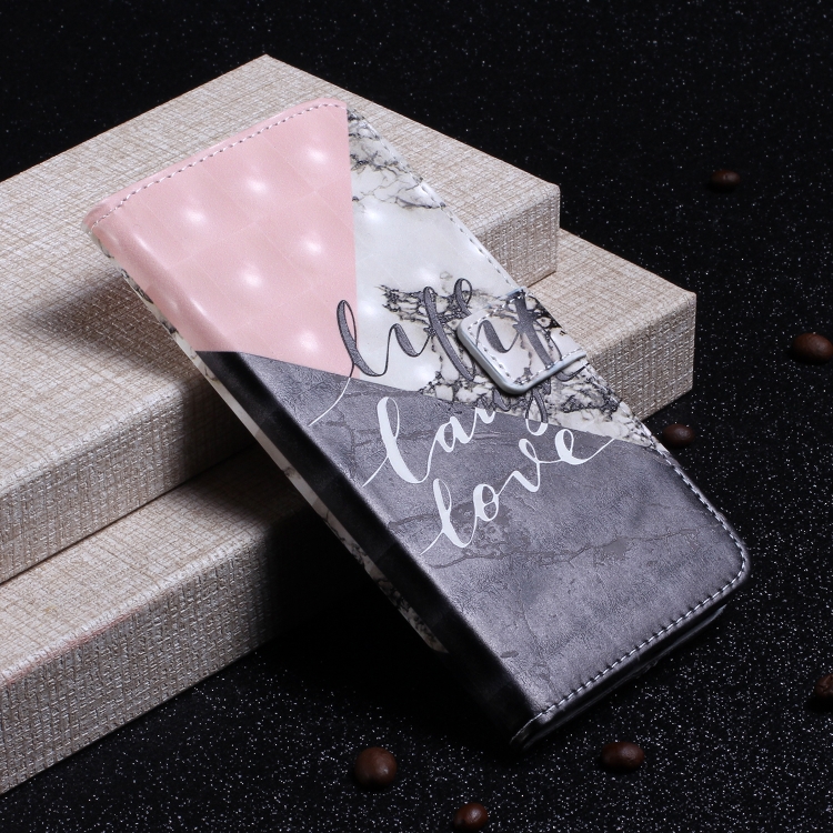 For iPhone 14 Pro 3D Drawing Leather Phone Case(Stitching Marble) For iPhone 14 Pro 3D Drawing Leather Phone Case(Stitching Marble)