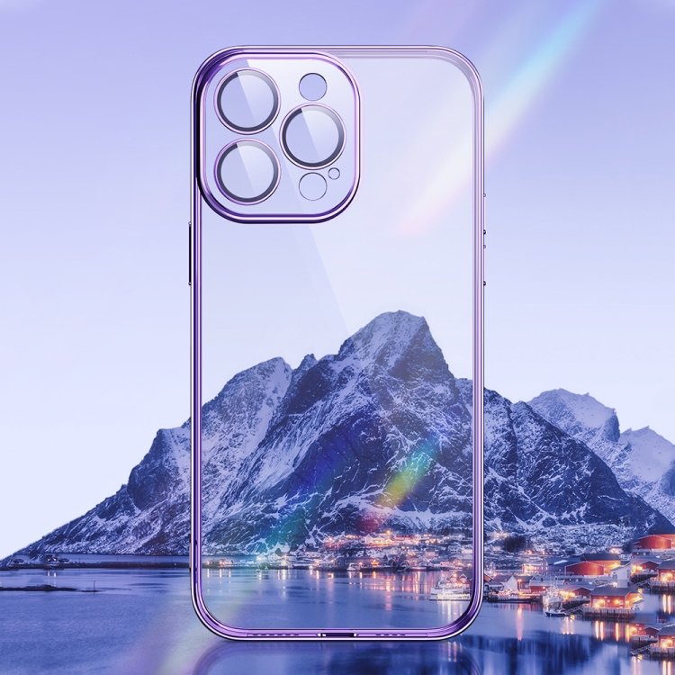 For iPhone 14 TOTUDESIGN AA-155 Series Electroplating TPU Phone Case (Purple) For iPhone 14 TOTUDESIGN AA-155 Series Electroplating TPU Phone Case (Purple)
