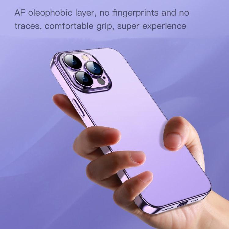 For iPhone 14 TOTUDESIGN AA-155 Series Electroplating TPU Phone Case (Purple) For iPhone 14 TOTUDESIGN AA-155 Series Electroplating TPU Phone Case (Purple)