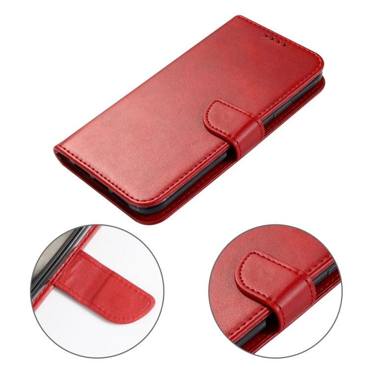 For Samsung Galaxy S22 5G Calf Texture Buckle Flip Leather Phone Case(Red) For Samsung Galaxy S22 5G Calf Texture Buckle Flip Leather Phone Case(Red)