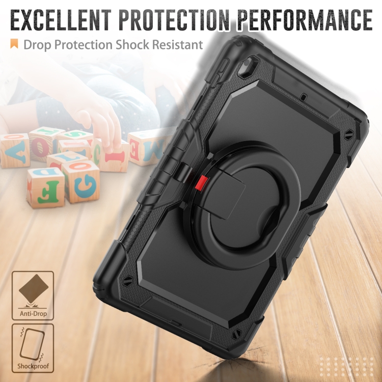 For iPad 10.2 2021 / 2020 / 2019 Bracelet Holder Silicone + PC Tablet Case(Black) For iPad 10.2 2021 / 2020 / 2019 Bracelet Holder Silicone + PC Tablet Case(Black)