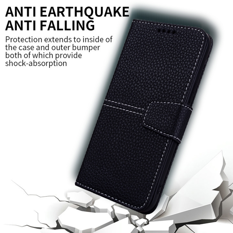 For Samsung Galaxy S22 5G Litchi RFID Leather Phone Case(Black) For Samsung Galaxy S22 5G Litchi RFID Leather Phone Case(Black)