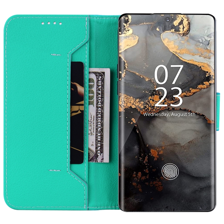 For Samsung Galaxy S22 Ultra 5G Litchi RFID Leather Phone Case(Malachite Blue) For Samsung Galaxy S22 Ultra 5G Litchi RFID Leather Phone Case(Malachite Blue)