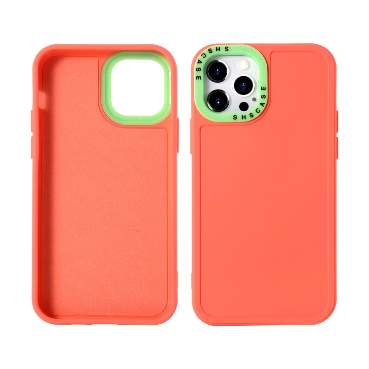 For iPhone 11 Pro Max Color Contrast Lens Frame TPU Phone Case (Orange+Green) For iPhone 11 Pro Max Color Contrast Lens Frame TPU Phone Case (Orange+Green)