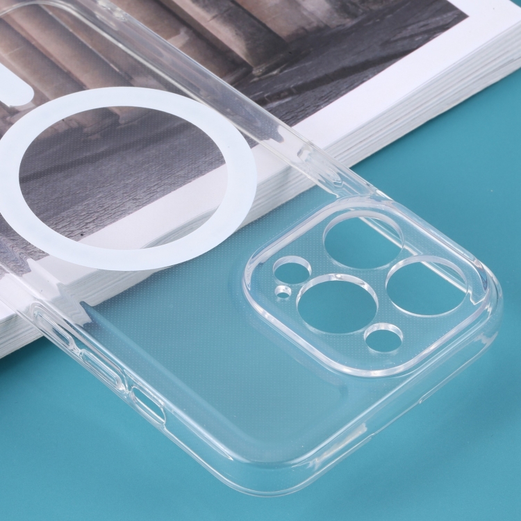 For iPhone 14 Pro Max MagSafe Electroplating TPU Phone Case (Transparent) - 5