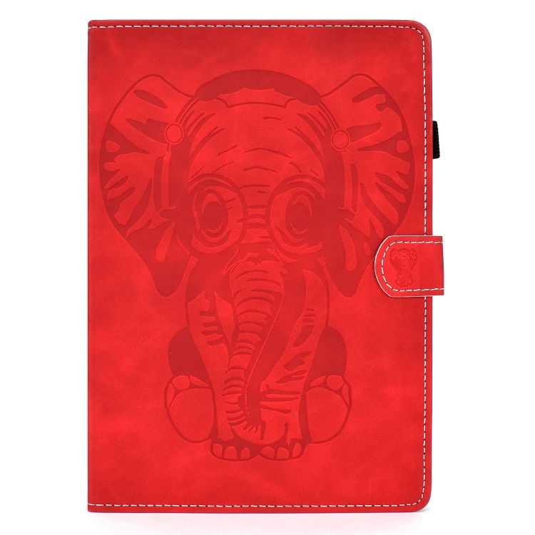 For iPad 9.7 2017 / 2018 Embossed Elephant Pattern Horizontal Flip PU Leather Case with Sleep Function & Magnetic Buckle & Bracket and Card Slot(Red) For iPad 9.7 2017 / 2018 Embossed Elephant Pattern Horizontal Flip PU Leather Case with Sleep Function & Magnetic Buckle & Bracket and Card Slot(Red)