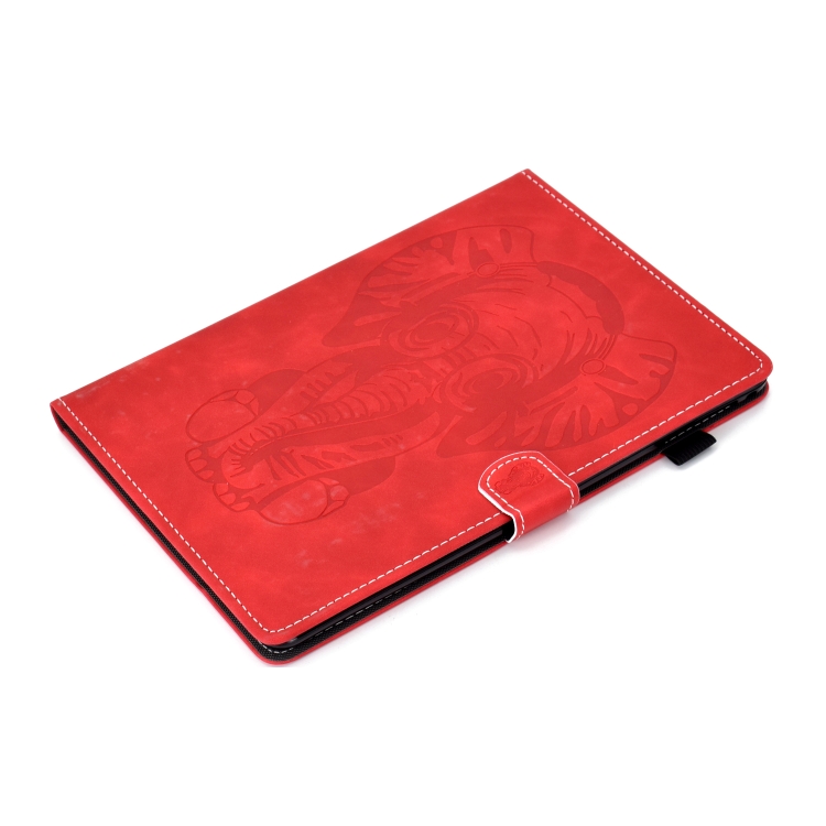 For iPad 9.7 2017 / 2018 Embossed Elephant Pattern Horizontal Flip PU Leather Case with Sleep Function & Magnetic Buckle & Bracket and Card Slot(Red) For iPad 9.7 2017 / 2018 Embossed Elephant Pattern Horizontal Flip PU Leather Case with Sleep Function & Magnetic Buckle & Bracket and Card Slot(Red)