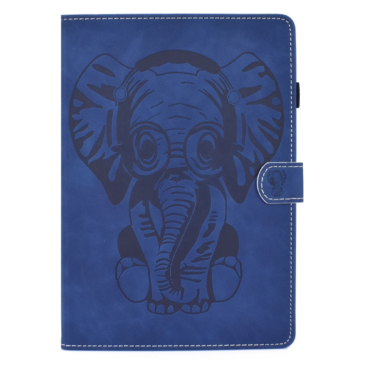 For iPad 10.2 10.5 / iPad Air 10.5 2019 Embossed Elephant Pattern Horizontal Flip PU Leather Case with Sleep Function & Magnetic Buckle & Bracket and Card Slot(Blue) For iPad 10.2 10.5 / iPad Air 10.5 2019 Embossed Elephant Pattern Horizontal Flip PU Leather Case with Sleep Function & Magnetic Buckle & Bracket and Card Slot(Blue)