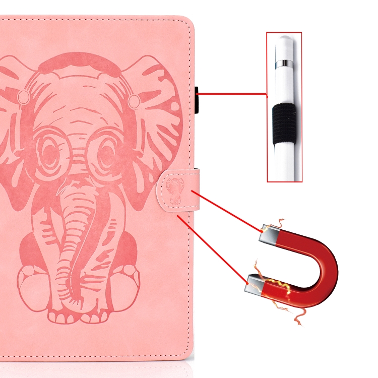 For iPad Pro 11 2020 Embossed Elephant Pattern Horizontal Flip PU Leather Tablet Case with Sleep Function & Magnetic Buckle & Bracket and Card Slot(Pink) For iPad Pro 11 2020 Embossed Elephant Pattern Horizontal Flip PU Leather Tablet Case with Sleep Function & Magnetic Buckle & Bracket and Card Slot(Pink)