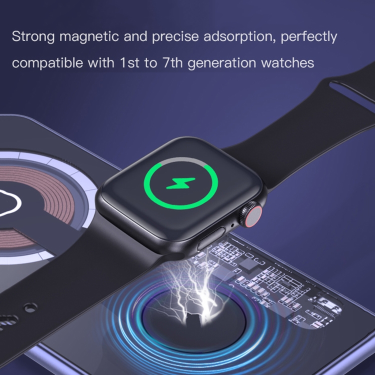 TOTU CACW-065 Ming Series 2 in 1 Magnetic Wireless Charger(Grey) TOTU CACW-065 Ming Series 2 in 1 Magnetic Wireless Charger(Grey)