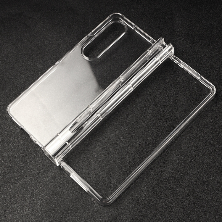 For Samsung Galaxy Z Fold4 5G TPU + PC Shockproof Protective Phone Case with Pen Slot(Transparent) For Samsung Galaxy Z Fold4 5G TPU + PC Shockproof Protective Phone Case with Pen Slot(Transparent)