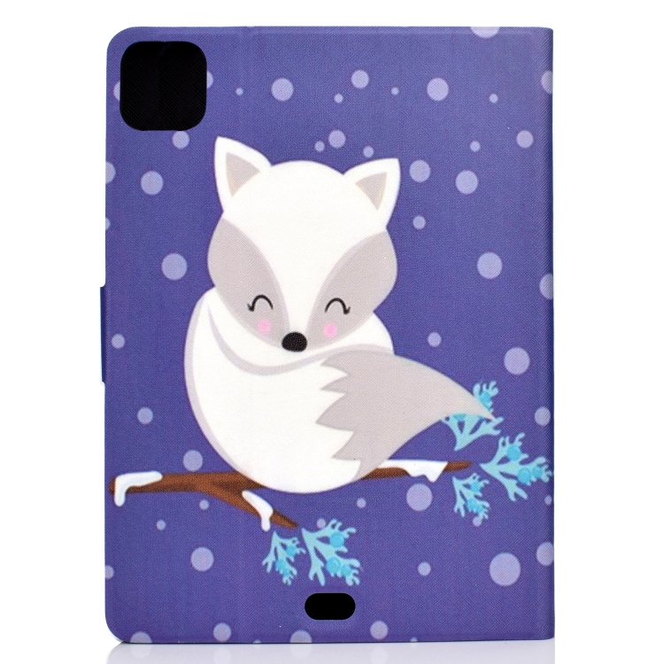 For iPad Pro 11 2020 Electric Pressed TPU Left and Right Open Flat Leather Tablet Case with Sleep Function & Card Buckle Anti-skid Strip(Arctic Fox) For iPad Pro 11 2020 Electric Pressed TPU Left and Right Open Flat Leather Tablet Case with Sleep Function & Card Buckle Anti-skid Strip(Arctic Fox)