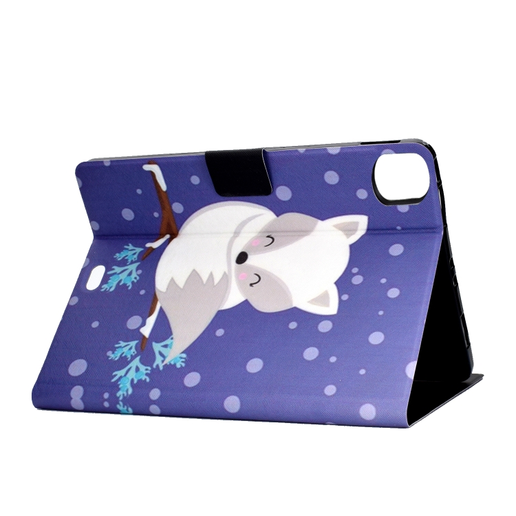 For iPad Pro 11 2020 Electric Pressed TPU Left and Right Open Flat Leather Tablet Case with Sleep Function & Card Buckle Anti-skid Strip(Arctic Fox) For iPad Pro 11 2020 Electric Pressed TPU Left and Right Open Flat Leather Tablet Case with Sleep Function & Card Buckle Anti-skid Strip(Arctic Fox)