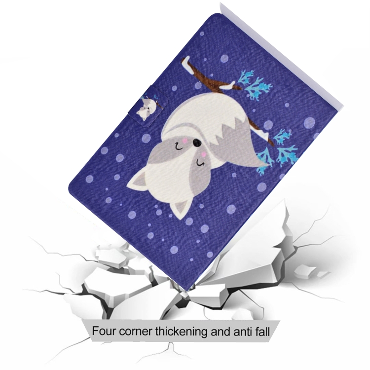 For iPad Pro 11 2020 Electric Pressed TPU Left and Right Open Flat Leather Tablet Case with Sleep Function & Card Buckle Anti-skid Strip(Arctic Fox) For iPad Pro 11 2020 Electric Pressed TPU Left and Right Open Flat Leather Tablet Case with Sleep Function & Card Buckle Anti-skid Strip(Arctic Fox)