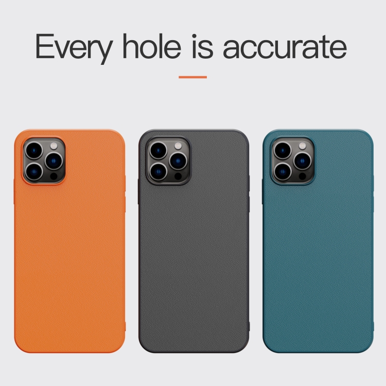 For iPhone 14 Plus Plain Skin Leather Phone Case (Orange) For iPhone 14 Plus Plain Skin Leather Phone Case (Orange)