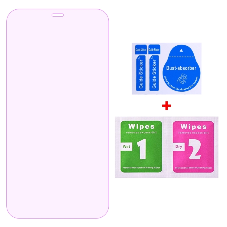 For iPhone 11 / XR Purple Light Eye Protection Tempered Glass Film