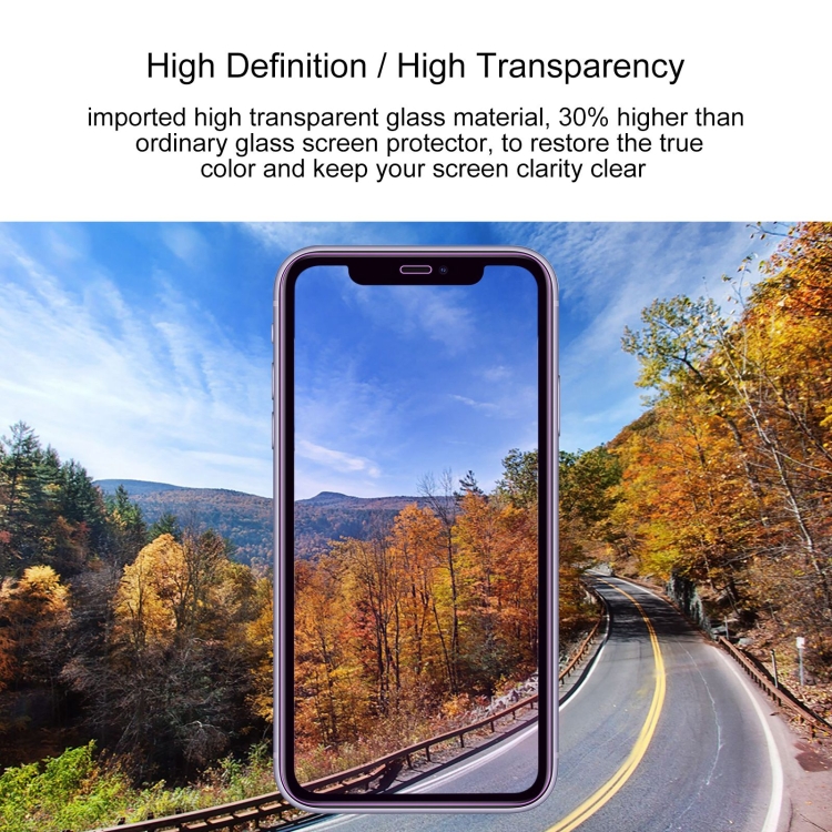 For iPhone 11 / XR Purple Light Eye Protection Tempered Glass Film