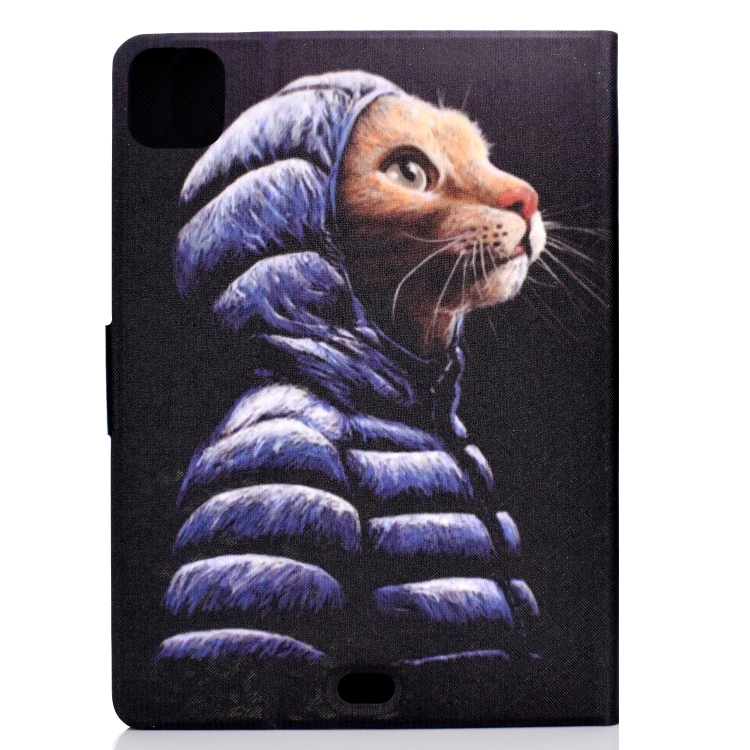 For iPad Pro 11 2020 Electric Pressed TPU Left and Right Open Flat Leather Tablet Case with Sleep Function & Card Buckle Anti-skid Strip(Little Yellow Cat) For iPad Pro 11 2020 Electric Pressed TPU Left and Right Open Flat Leather Tablet Case with Sleep Function & Card Buckle Anti-skid Strip(Little Yellow Cat)