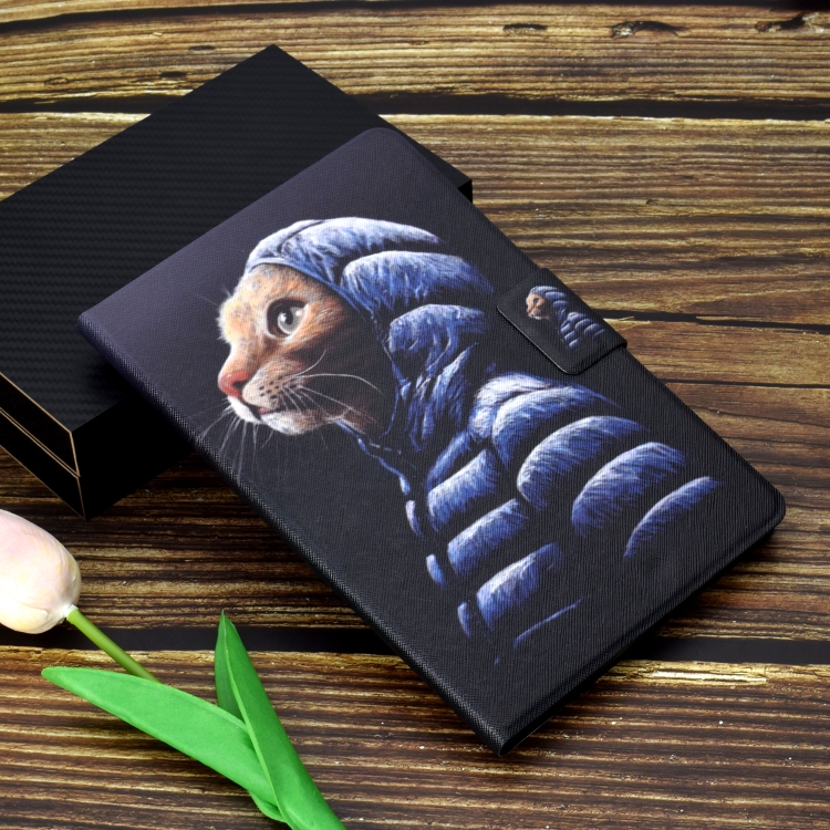 For iPad Pro 11 2020 Electric Pressed TPU Left and Right Open Flat Leather Tablet Case with Sleep Function & Card Buckle Anti-skid Strip(Little Yellow Cat) For iPad Pro 11 2020 Electric Pressed TPU Left and Right Open Flat Leather Tablet Case with Sleep Function & Card Buckle Anti-skid Strip(Little Yellow Cat)