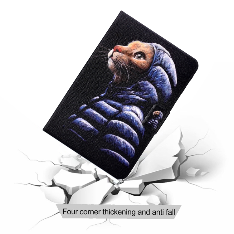 For iPad Pro 11 2020 Electric Pressed TPU Left and Right Open Flat Leather Tablet Case with Sleep Function & Card Buckle Anti-skid Strip(Little Yellow Cat) For iPad Pro 11 2020 Electric Pressed TPU Left and Right Open Flat Leather Tablet Case with Sleep Function & Card Buckle Anti-skid Strip(Little Yellow Cat)