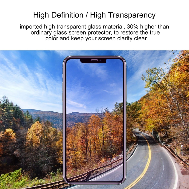 10 PCS Purple Light Eye Protection Tempered Glass Film For iPhone 11 Pro Max / XS Max